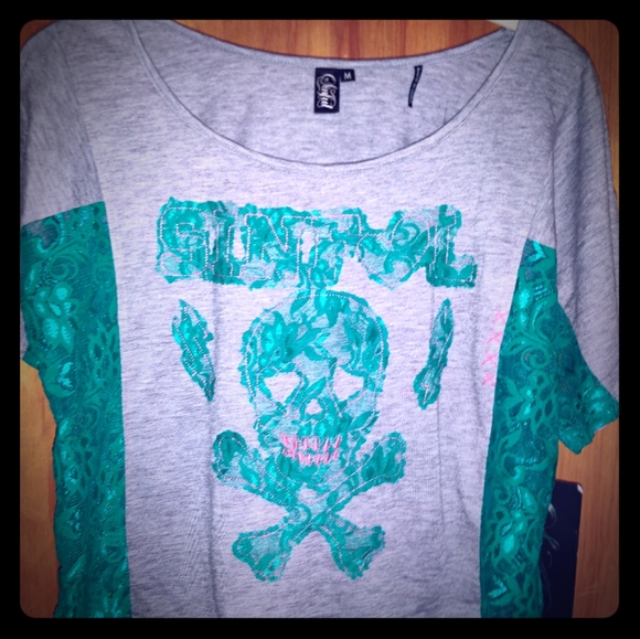 Women's L Sinful cropped t-shirt - Picture 1 of 11